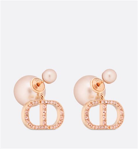 Boucle d'oreille GEM DIOR Or rose et diamants